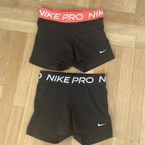 Nike pro 3 inch shorts small